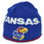 NCAA Adidas Kansas Jayhawks KT69Z Blue Cuffless Knit Beanie Sports Winter