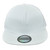 Blank White Constructed Flat Bill Snapback Hat Cap Plain Solid Color Adjustable