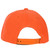 Blank Orange Constructed Flat Bill Snapback Hat Cap Plain Solid Color Adjustable