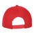 Blank Red Constructed Flat Bill Snapback Hat Cap Plain Solid Color Adjustable