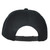 Blank Black Constructed Flat Bill Snapback Hat Cap Plain Solid Color Adjustable
