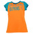 NFL Miami Dolphins Womens Ladies Orange Tshirt Tee Short Sleeve Cut Out Back