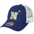 NCAA Zephyr Navy Midshipmen Mesh Two Tone Curved Bill Adjustable Snapback Hat Ca