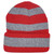 NCAA Captivating Headgear Wisconsin Badgers Striped Sport Cuffed Knit Beanie Hat