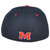 NCAA Zephyr Mississippi Ole Miss Rebels Curved Bill Navy Fitted Size Hat Cap