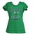 NCAA Notre Dame Fighting Irish Green Womens Tshirt Tee V-Neck Short Sleeve