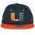 NCAA Zephyr Miami Hurricanes Flex Fit Extra Large Hat Cap Stretch Green Orange