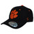 NCAA Zephyr Clemson Tigers Black Curved Bill Fitted Stretch Small Hat Cap Sports