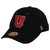 NCAA Zephyr Utah Utes Hockey Black Fitted Logo Curved Bill Youth Kid Hat Cap