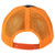 Black Orange Trucker Mesh Adults Snapback Adjustable Blank Solid Color Hat Cap