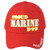 Marine Corps Proud Mom United States Snapback Red Curved Bill Adults Hat Cap