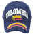 Colombia South America Country Blue Curved Bill Adjustable Adults Men Hat Cap