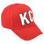 Kansas City KC United States Red White Curved Bill Adjustable Adults Hat Cap