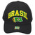 Brasil Brazil South America Country Black Curved Bill Adjustable Adults Hat Cap
