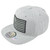 United States USA Flag Patch Light Grey Adjustable American Flat Bill Hat Cap