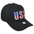 United States USA Flag Logo American Patriotic Black Adjustable Adults Hat Cap