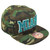 Miami City Florida USA Camo Turquoise Flat Bill Snapback Adjustable Men Hat Cap