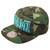 Miami City Florida USA Camo Turquoise Flat Bill Snapback Adjustable Men Hat Cap