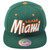 Miami City Florida USA Green Flat Bill Snapback Adjustable Adults Men Hat Cap