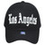 Los Angeles California USA Black Curved Bill Script Adjustable Adults Hat Cap