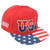 United States USA Flag Logo American Patriotic Red Snapback Adults Men Hat Cap