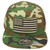 United States USA Flag Patch Military Camo Snapback American Flat Bill Hat Cap