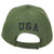 United States USA Flag Patch Olive Green Adjustable American Curved Bill Hat Cap