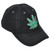 Marijuana Weed Leaf Cannabis Curved Bill Adjustable Black Relaxed Men Hat Cap