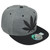 Original Marijuana Weed Leaf Cannabis Flat Bill Adjustable Black Gray Hat Cap