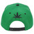 Original Marijuana Weed Leaf Logo Flat Bill Adjustable Two Tone Adults Hat Cap