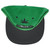 Original Marijuana Weed Leaf Logo Flat Bill Adjustable Two Tone Adults Hat Cap