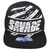 Savage Block Black White Snapback Headlines Flat Bill Constructed Adults Hat Cap