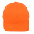 Orange Neon Structured Adults Adjustable Blank Plain Color Curved Bill Hat Cap