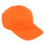 Orange Neon Structured Adults Adjustable Blank Plain Color Curved Bill Hat Cap