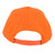 Orange Neon Structured Adults Adjustable Blank Plain Color Curved Bill Hat Cap