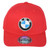 BMW Motorsport Racing Cotton Car Automobile Adjustable Red Curved Bill Hat Cap