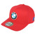 BMW Motorsport Racing Cotton Car Automobile Adjustable Red Curved Bill Hat Cap