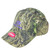Mossy Oak Ladies Women Brown Camouflage Outdoor Purple Logo Adjustable Hat Cap