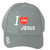 I Love Jesus Heart Religious Christians Bible Adults Gray Adjustable Hat Cap