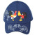 Rooster Fight Cockfight Gallos Hen Navy Blue Hat Cap Adults Men Adjustable