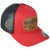 Republic California USA 1850 Red Black Adjustable Patch Mesh Trucker Hat Cap