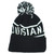Top Level Lousiana State USA Adult Black Pom Pom Cuffed  Knit Beanie Hat Winter