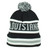 Top Level Lousiana State USA Logo Pom Pom Cuffed Black Knit Beanie Hat Winter