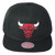 NBA Mitchell Ness Chicago Bulls Original Fit Black Snapback Flat Bill Hat Cap