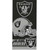 NFL Las Vegas Raiders Velour Beach Towel Black Grey 28x58 Sun Sports Football