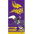 NFL Minnesota Vikings Velour Beach Towel Purple 28x58 Sports Cotton Football