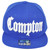 City Compton Cali Los Angeles California Royal Snapback Flat Bill Brim Hat Cap