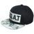 G.O.A.T. Great Of All Time Snapback Flat Bill Adults Men Black Grey Camo Hat Cap