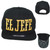 El Jefe Chapo Guzman Legend Mexico Shield Snapback Flat Bill Black Gold Hat Cap