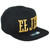 El Jefe Chapo Guzman Legend Mexico Shield Snapback Flat Bill Black Gold Hat Cap